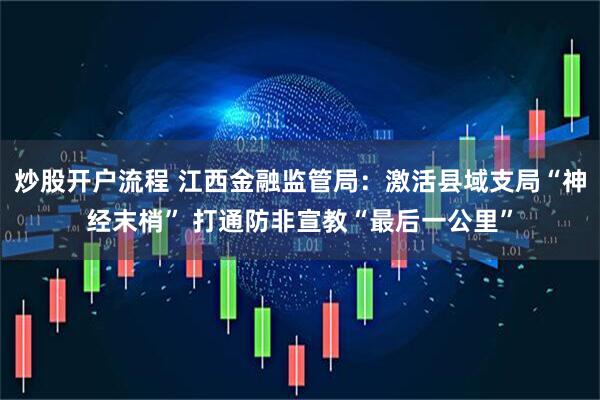 炒股开户流程 江西金融监管局：激活县域支局“神经末梢” 打通防非宣教“最后一公里”